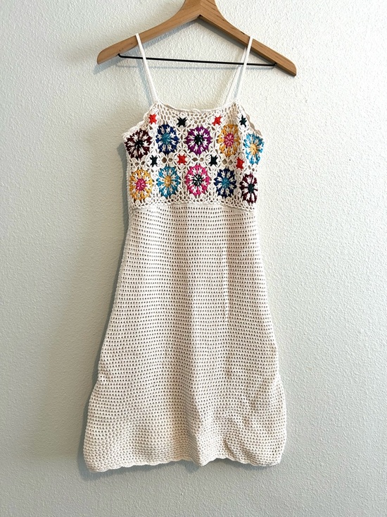 Mossimo Supply Co. Dresses & Skirts - Vintage Mossimo Crochet Midi Dress Spaghetti Strap Boho Festival size Small